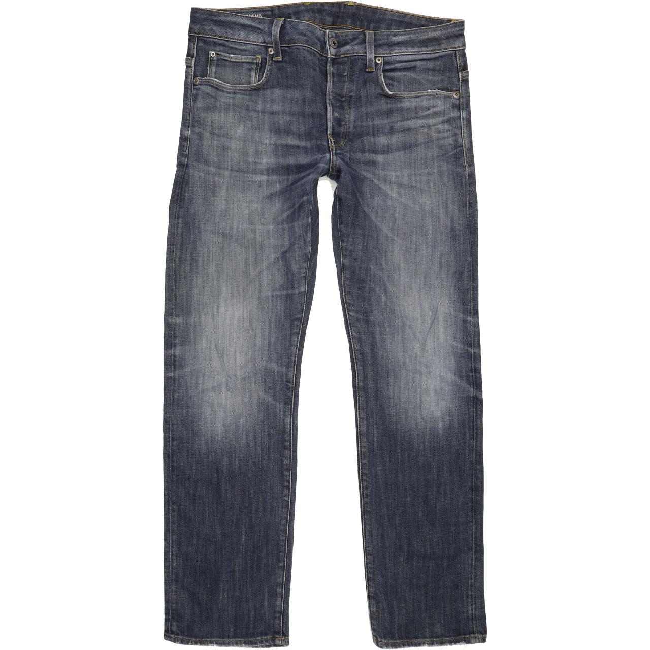 G-Star Revend Men Blue Straight Regular Jeans W33 L31