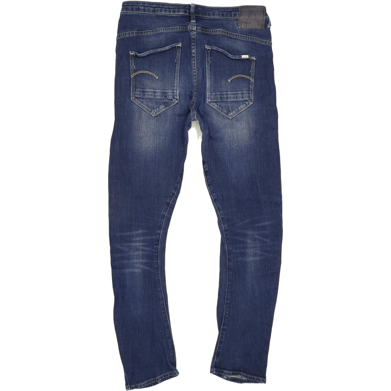 G-Star Women Blue Tapered Regular Jeans W28 L30