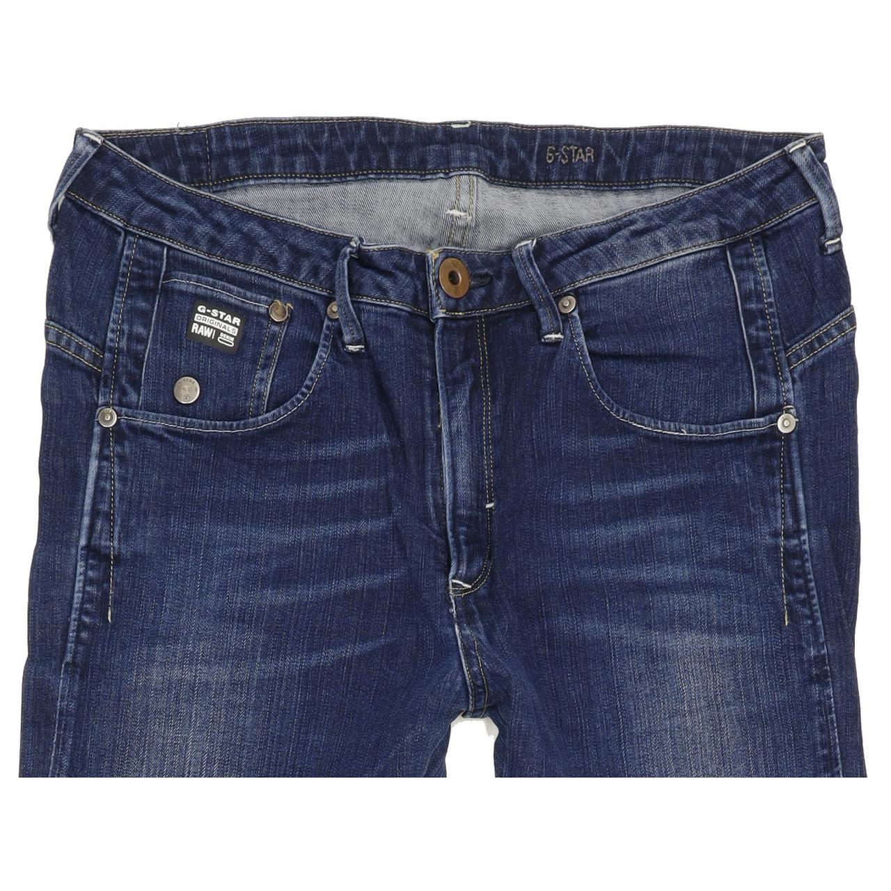 G-Star Women Blue Tapered Regular Jeans W28 L30