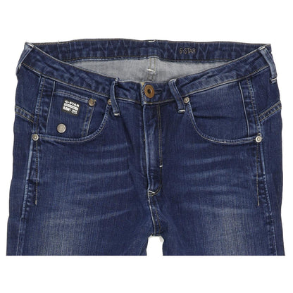 G-Star Women Blue Tapered Regular Jeans W28 L30