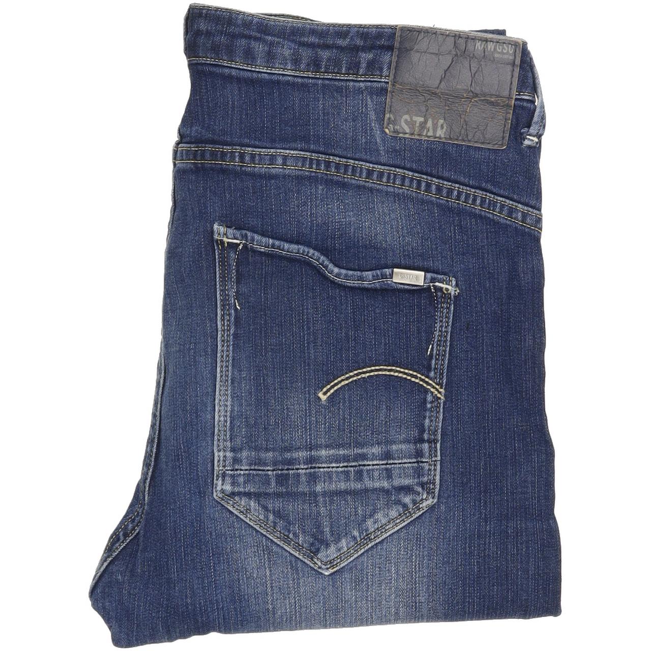 G-Star Women Blue Tapered Regular Jeans W28 L30