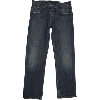 G-Star 3301 Men Blue Straight Loose Jeans W33 L31
