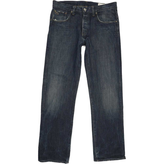 G-Star 3301 Men Blue Straight Loose Jeans W33 L31