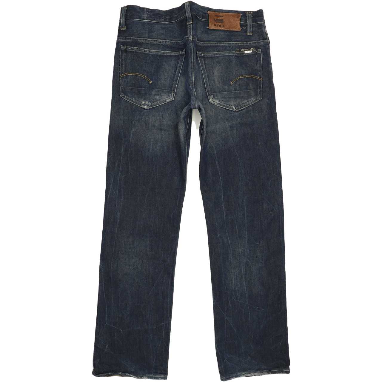 G-Star 3301 Men Blue Straight Loose Jeans W33 L31