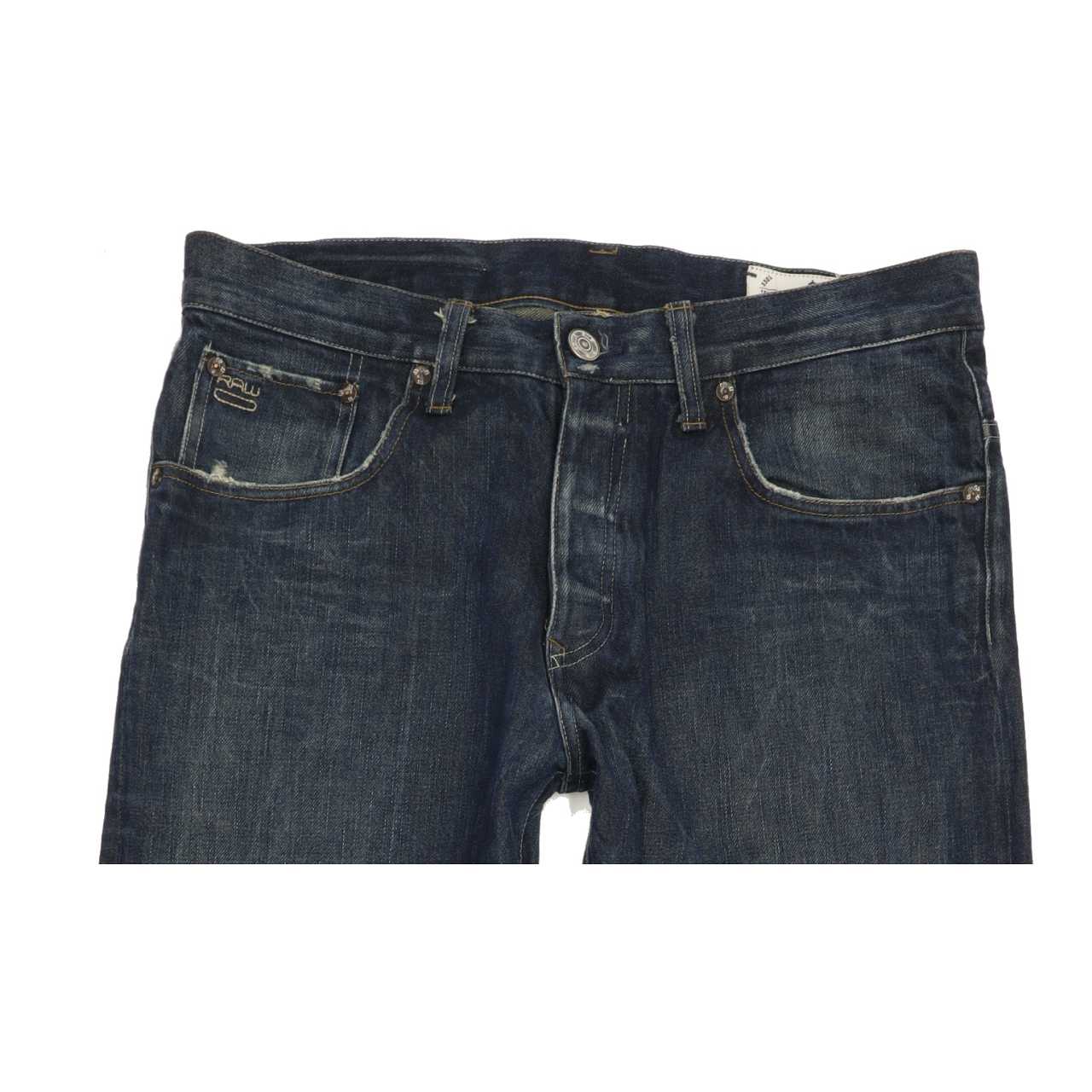 G-Star 3301 Men Blue Straight Loose Jeans W33 L31