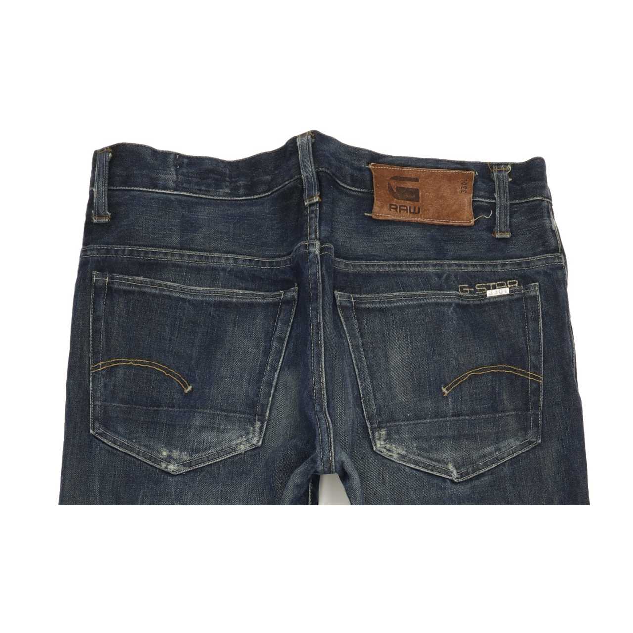 G-Star 3301 Men Blue Straight Loose Jeans W33 L31