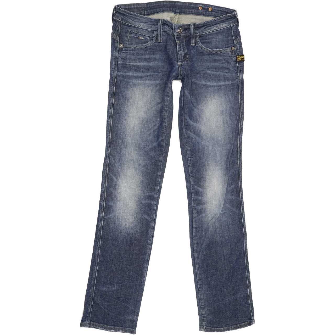 G-Star Midge Dover Women Blue Straight Slim Stretch Jeans W28 L31