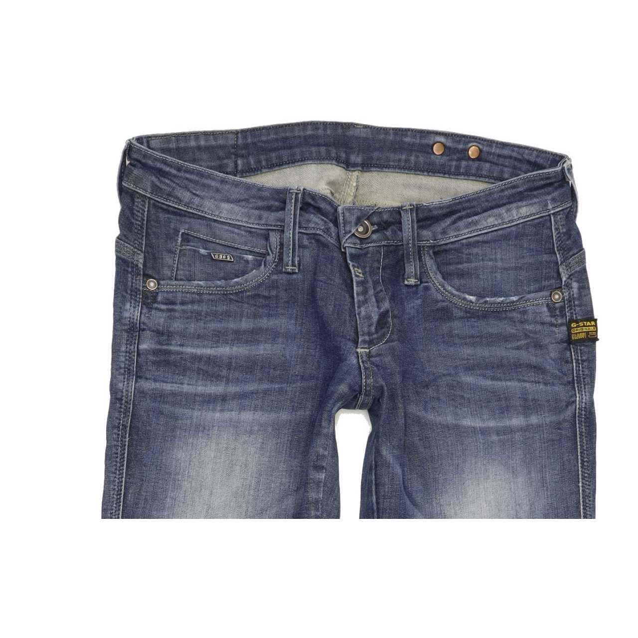 G-Star Midge Dover Women Blue Straight Slim Stretch Jeans W28 L31