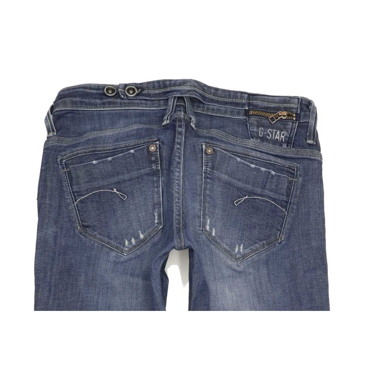 G-Star Midge Dover Women Blue Straight Slim Stretch Jeans W28 L31