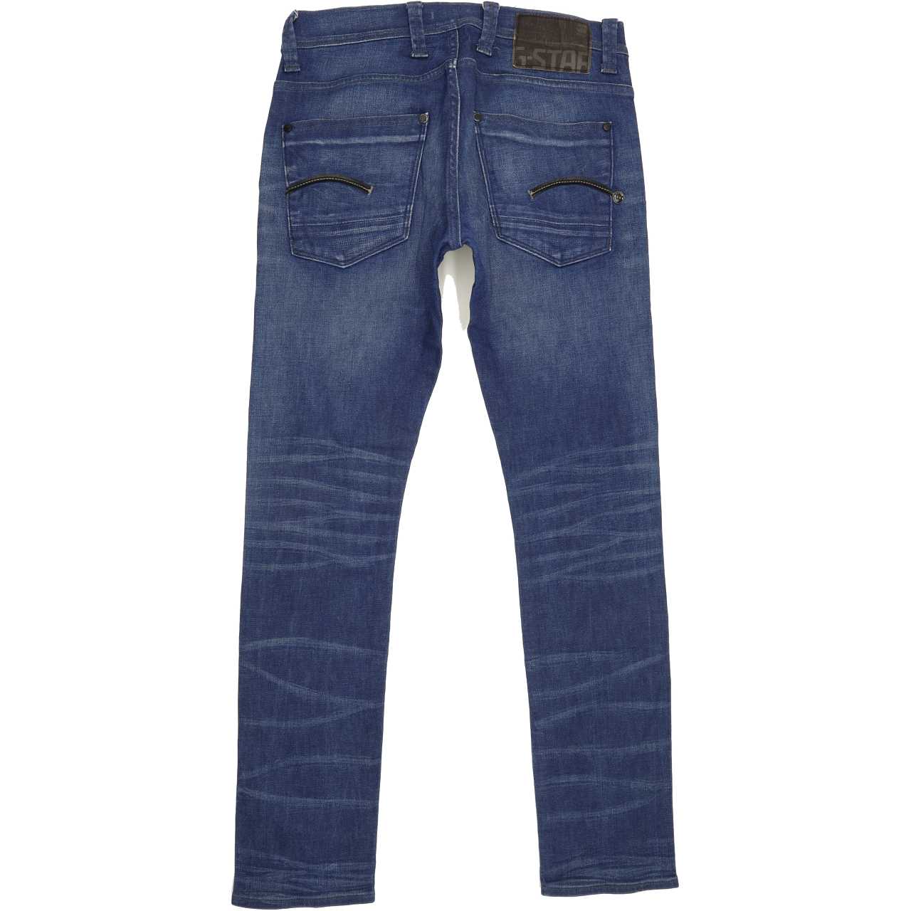 G-Star Defend Men Blue Straight Slim Stretch Jeans W32 L31