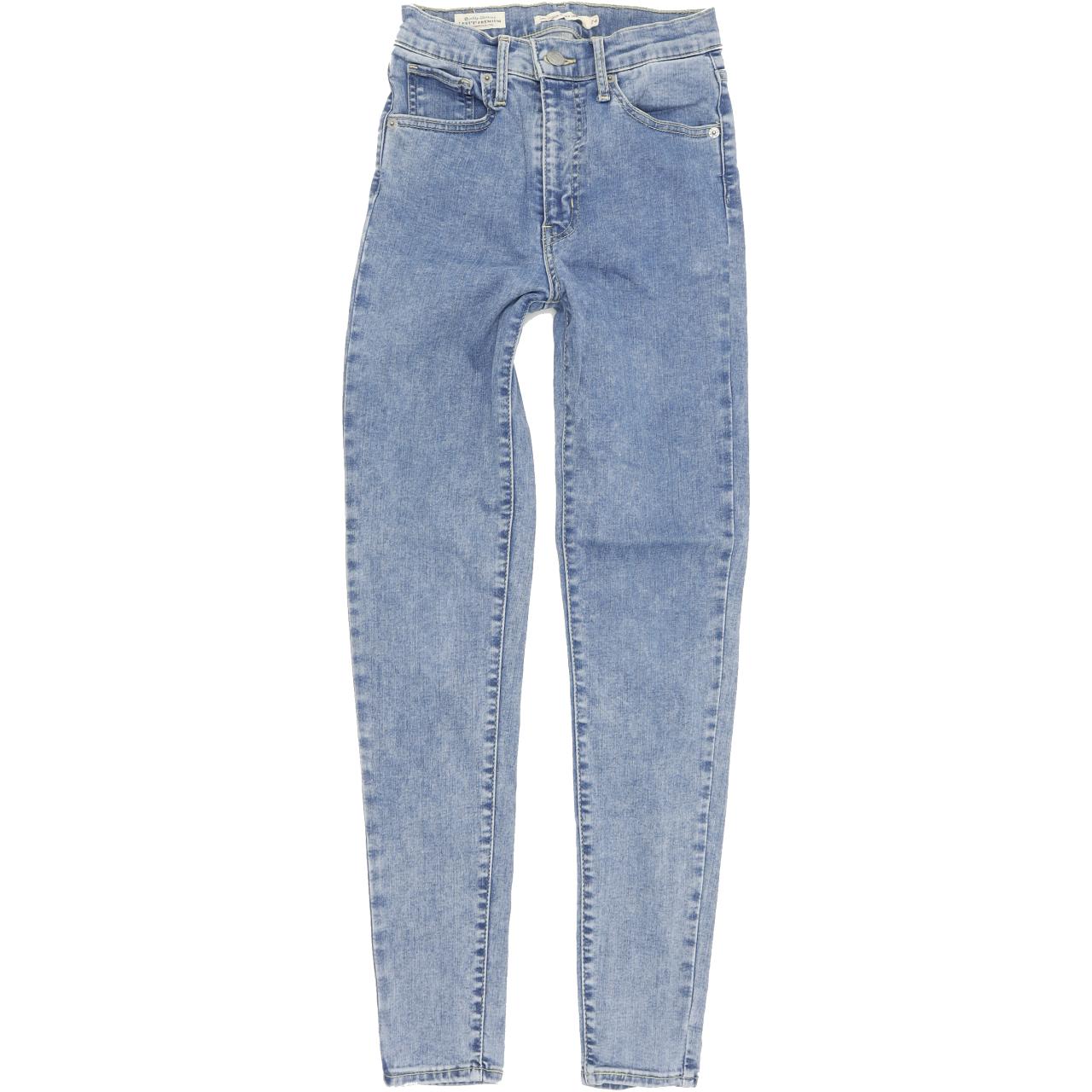 Levi's Mile High Super Women Blue Skinny Slim Stretch Jeans W24 L28