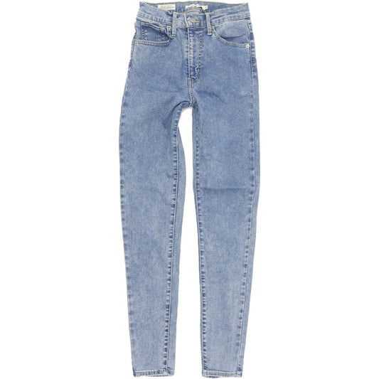 Levi's Mile High Super Women Blue Skinny Slim Stretch Jeans W24 L28