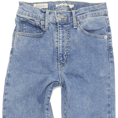 Levi's Mile High Super Women Blue Skinny Slim Stretch Jeans W24 L28