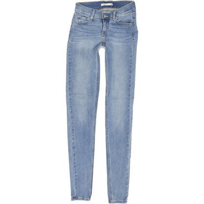 Levi's 710 Super Women Blue Skinny Slim Stretch Jeans W25 L32
