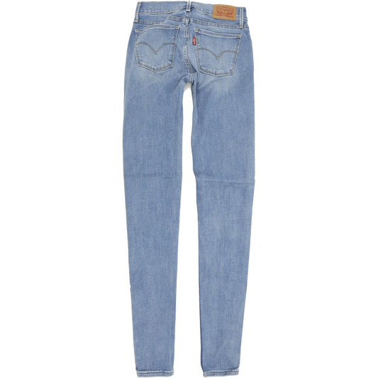 Levi's 710 Super Women Blue Skinny Slim Stretch Jeans W25 L32