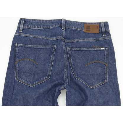 G-Star 3301 High Ankle Blue Straight Slim Jeans High Waisted W28 L28