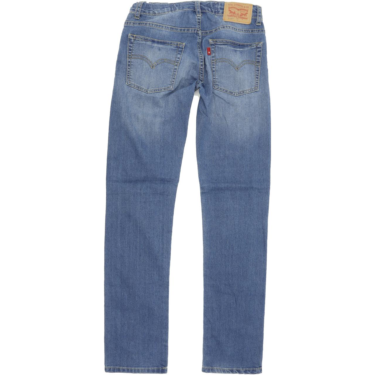 Levi's 510 Kids Blue Skinny Slim Stretch Jeans W28 L28