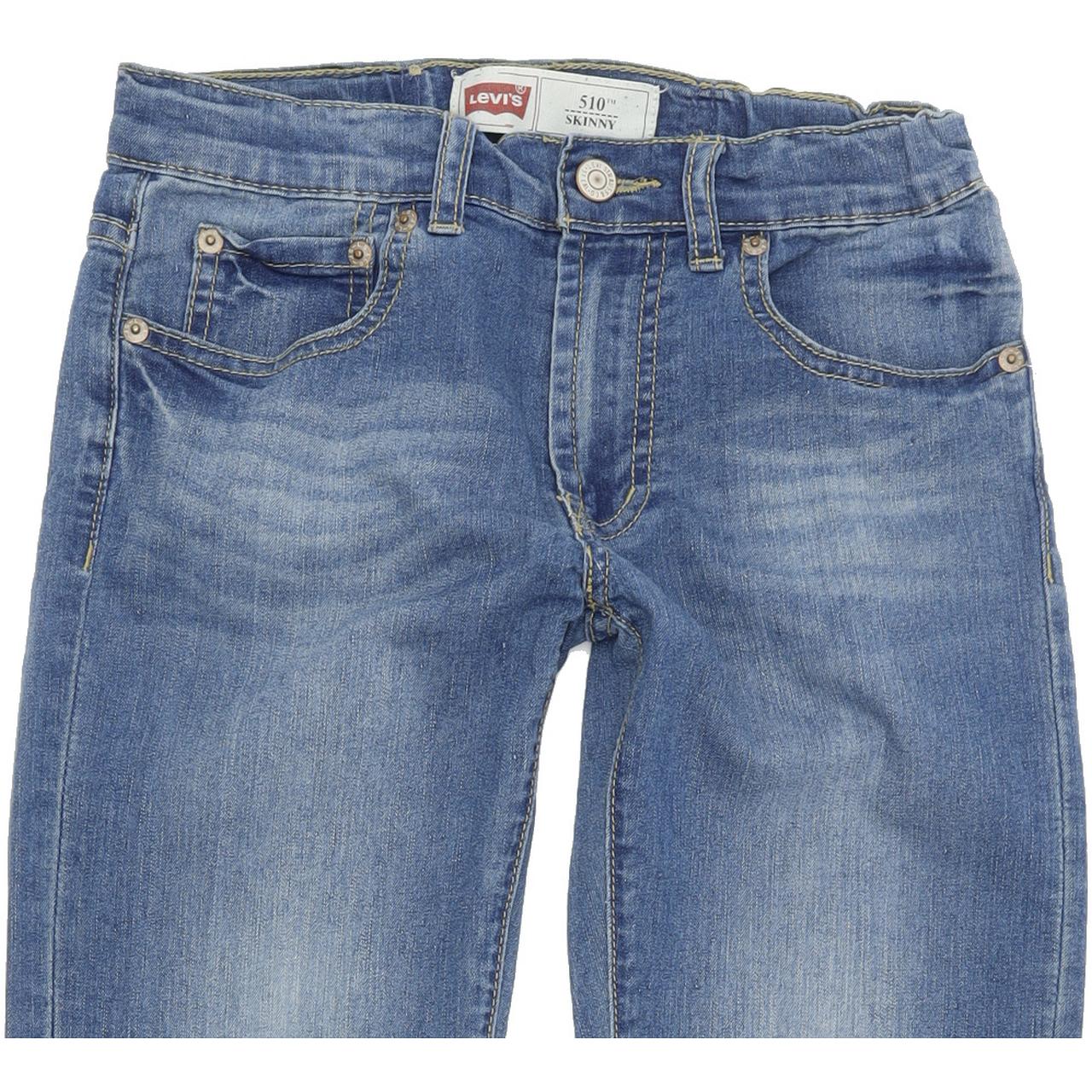 Levi's 510 Kids Blue Skinny Slim Stretch Jeans W28 L28