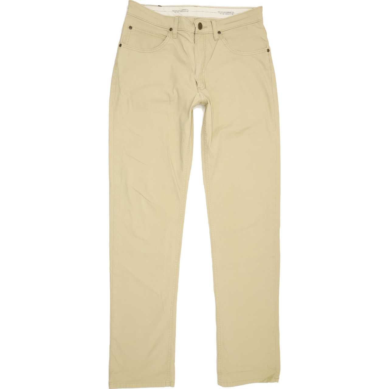 Lee Brooklyn Men Beige Straight Regular Stretch Jeans W32 L34