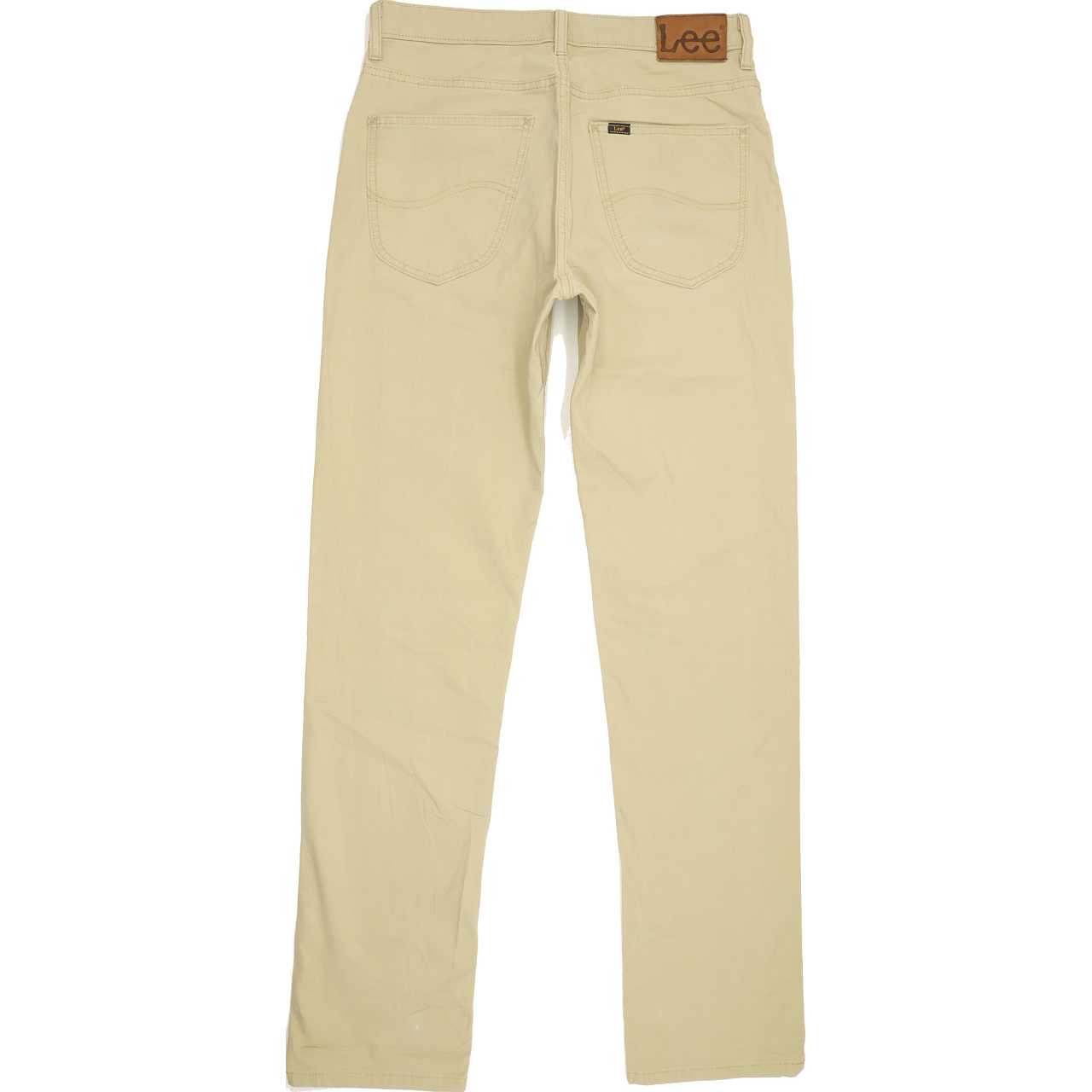 Lee Brooklyn Men Beige Straight Regular Stretch Jeans W32 L34