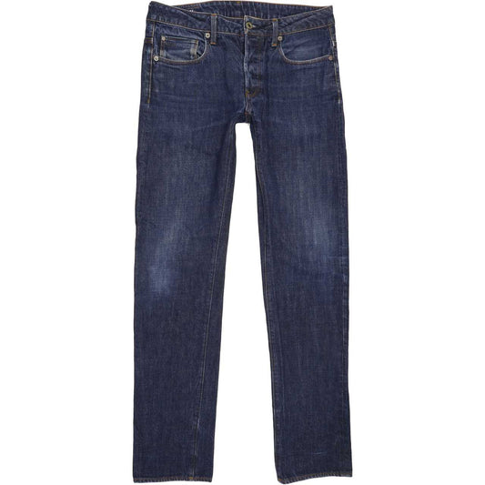 G-Star 3301 Men Blue Straight Regular Jeans W32 L34