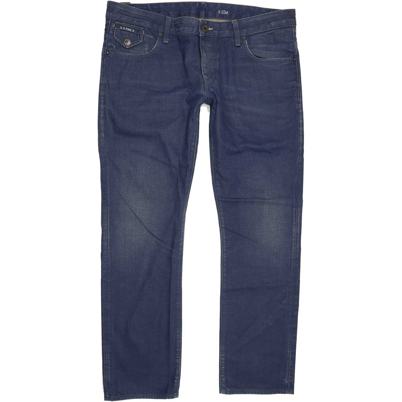 G-Star Morris Men Blue Straight Slim Jeans W38 L31