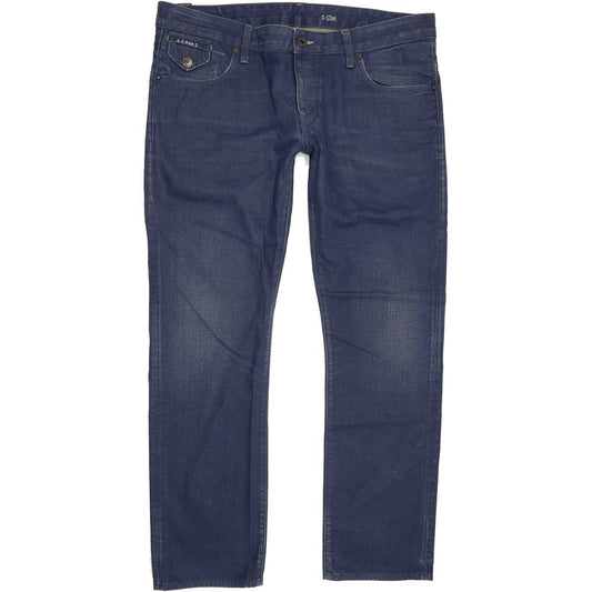 G-Star Morris Men Blue Straight Slim Jeans W38 L31