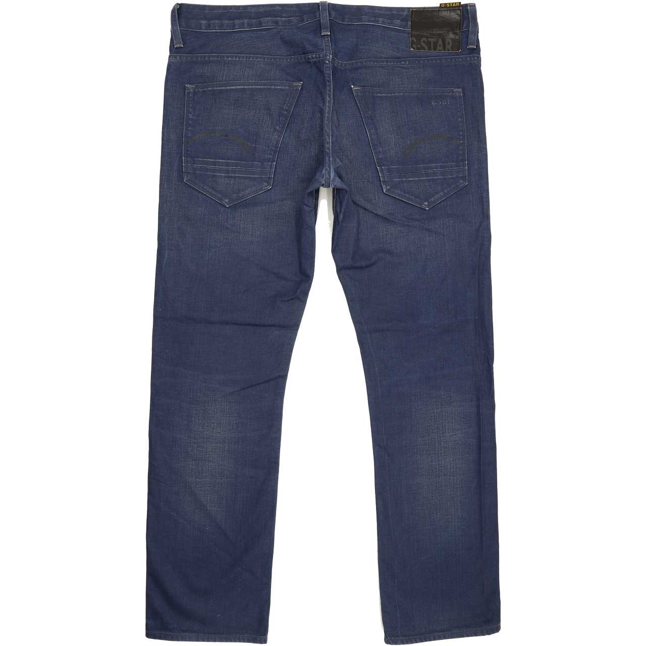 G-Star Morris Men Blue Straight Slim Jeans W38 L31