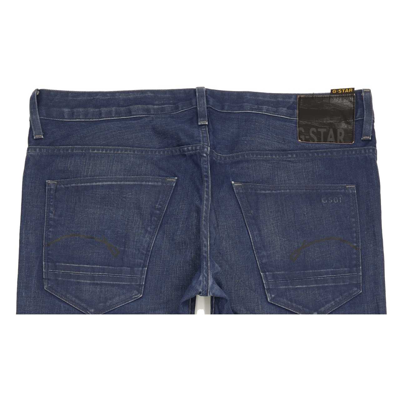 G-Star Morris Men Blue Straight Slim Jeans W38 L31