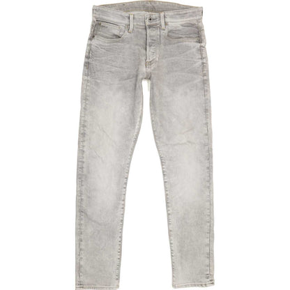G-Star 3301 Men Grey Tapered Regular Stretch Jeans W32 L32