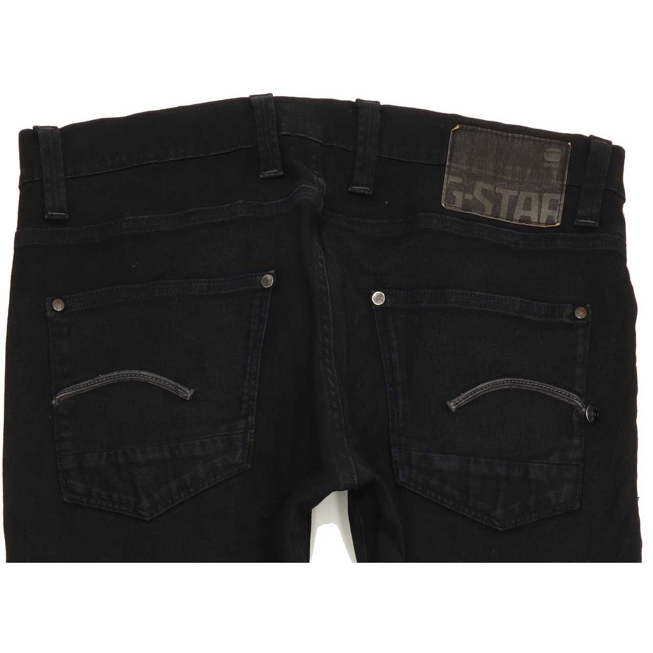 G-Star Men Black Straight Regular Jeans W32 L33