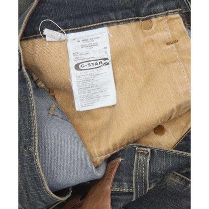 G-Star 3301 Men Blue Straight Slim Stretch Jeans W32 L32