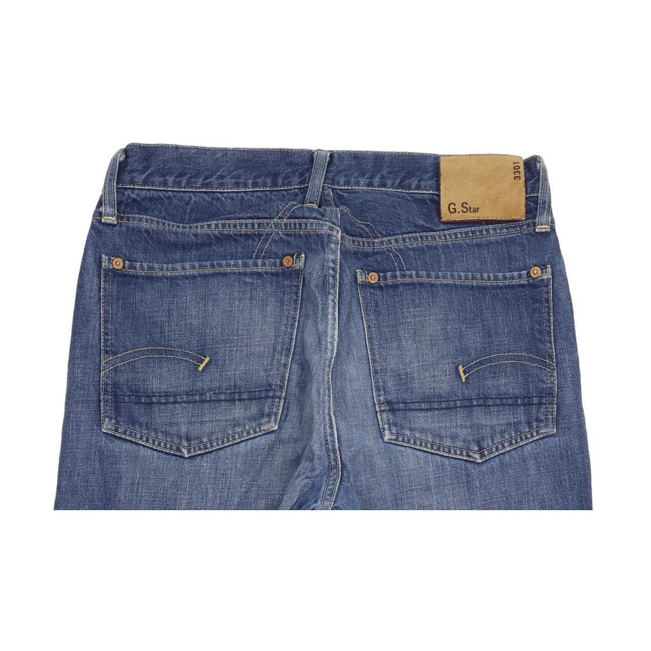 G-Star Low Crotch Men Blue Straight Loose Jeans W32 L31