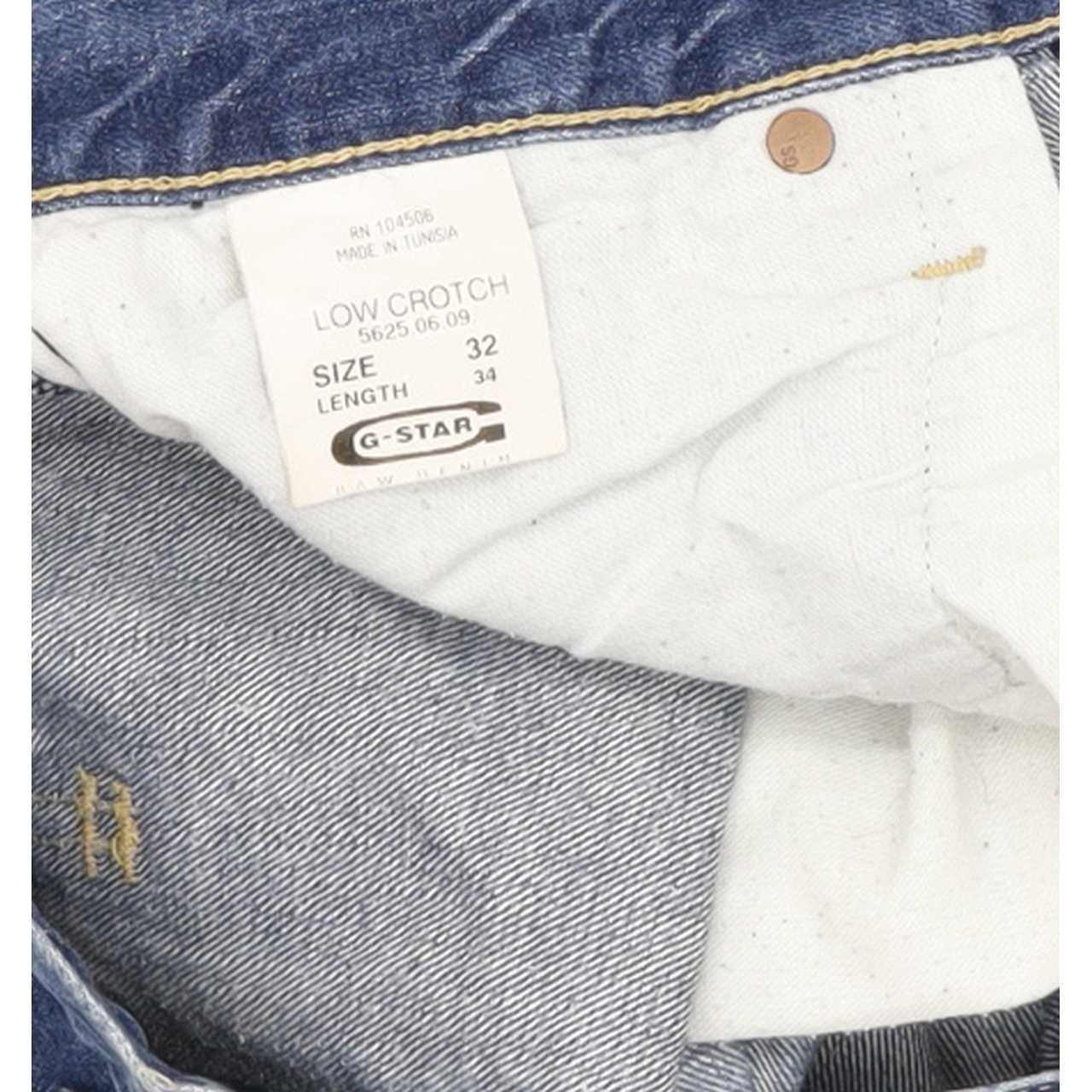 G-Star Low Crotch Men Blue Straight Loose Jeans W32 L31