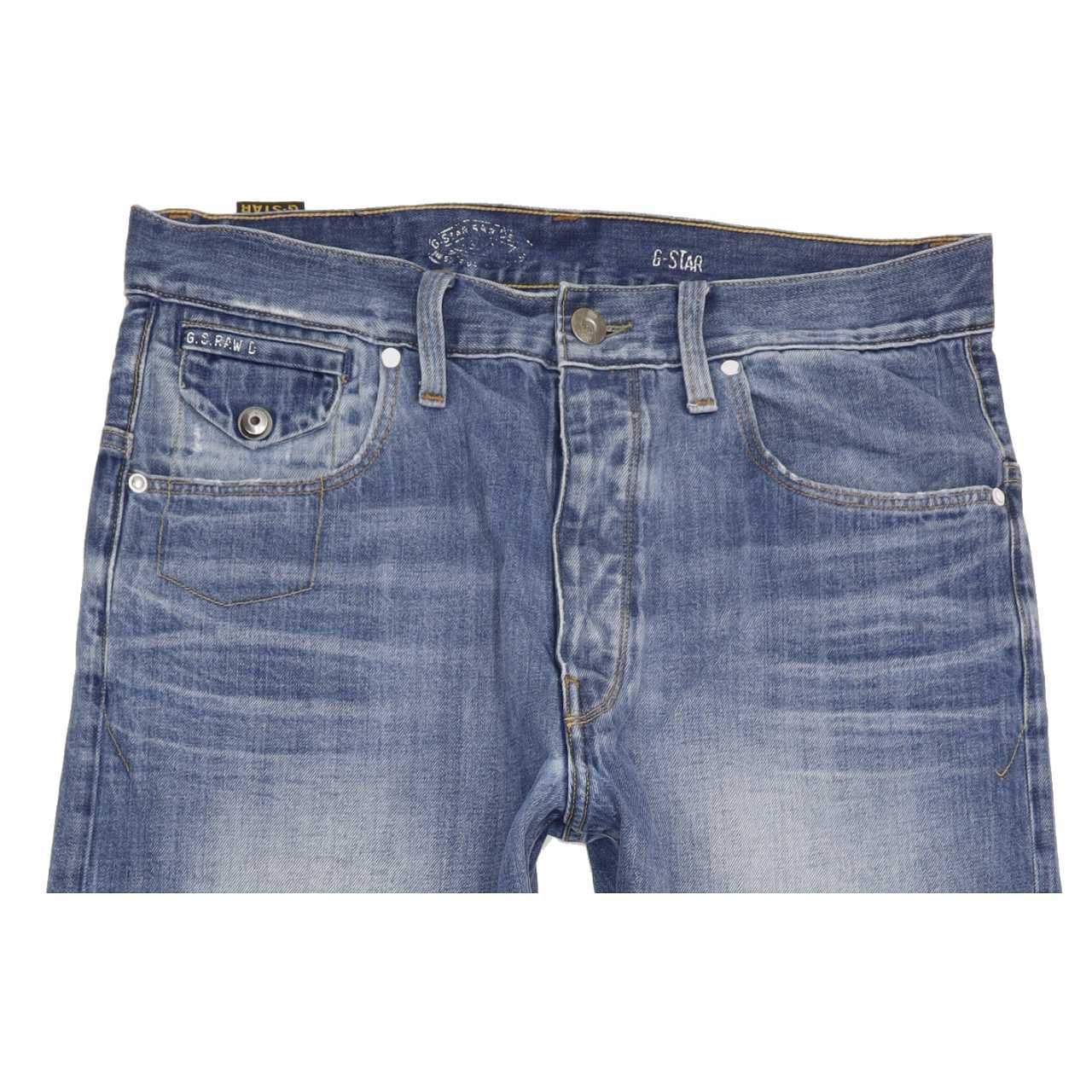 G-Star Morris Men Blue Tapered Regular Jeans W33 L34