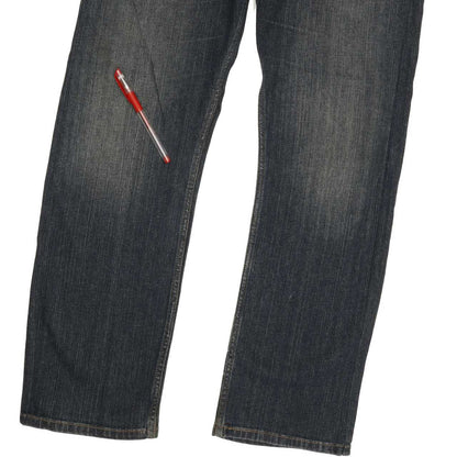 Levi's 514 Men Blue Straight Slim Stretch Jeans W35 L30