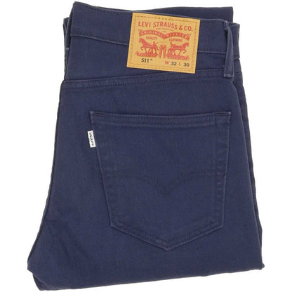 Levi's 511 Men Blue Straight Slim Stretch Jeans W32 L30