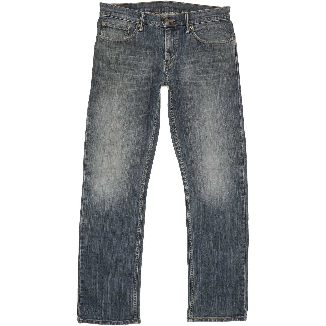Levi's 514 Men Blue Straight Slim Stretch Jeans W33 L33