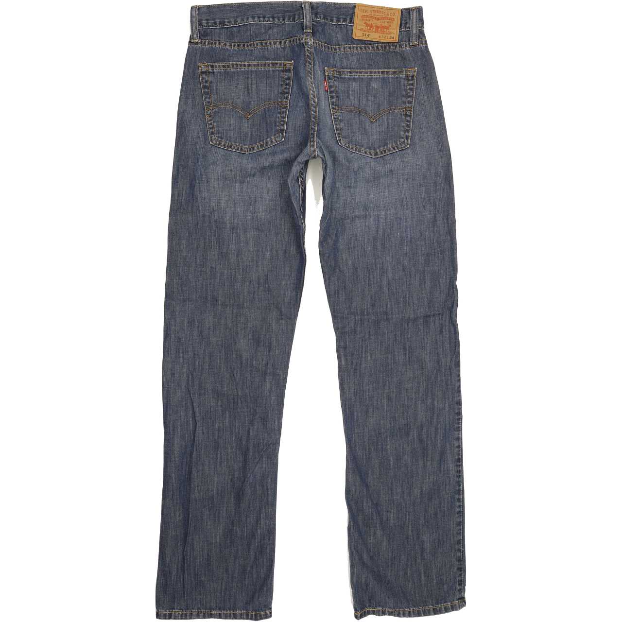Levi's 514 Men Blue Straight Slim Jeans W32 L33