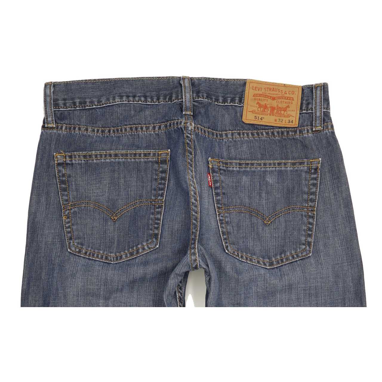 Levi's 514 Men Blue Straight Slim Jeans W32 L33