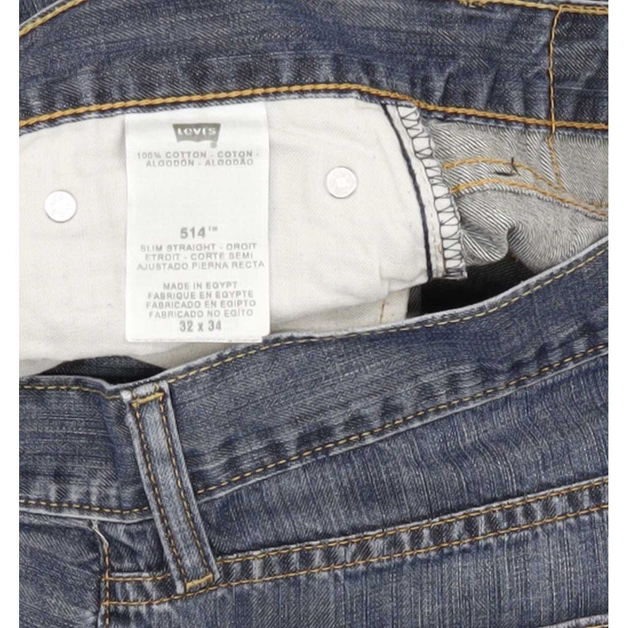 Levi's 514 Men Blue Straight Slim Jeans W32 L33