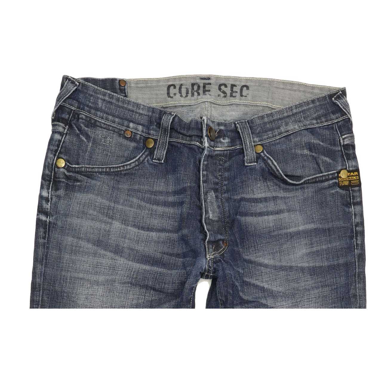 G-Star Core Sec Men Blue Straight Regular Stretch Jeans W34 L31