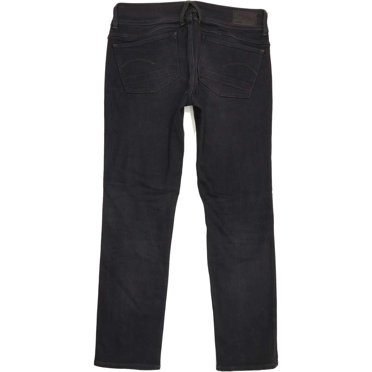 G-Star Lynn Mid Women Black Straight Regular Stretch Jeans W31 L29