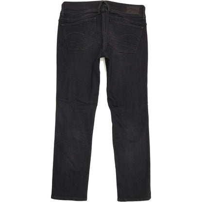 G-Star Lynn Mid Women Black Straight Regular Stretch Jeans W31 L29