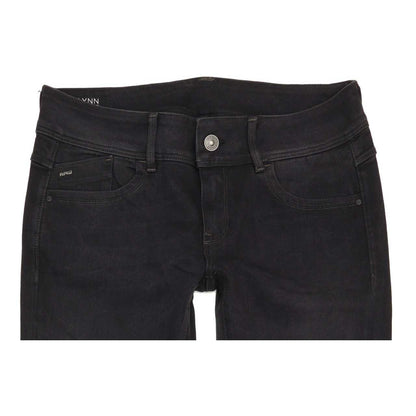 G-Star Lynn Mid Women Black Straight Regular Stretch Jeans W31 L29