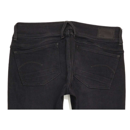 G-Star Lynn Mid Women Black Straight Regular Stretch Jeans W31 L29