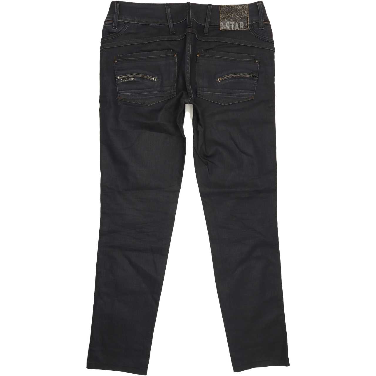 G-Star Berlin Women Navy Straight Slim Stretch Jeans W31 L30