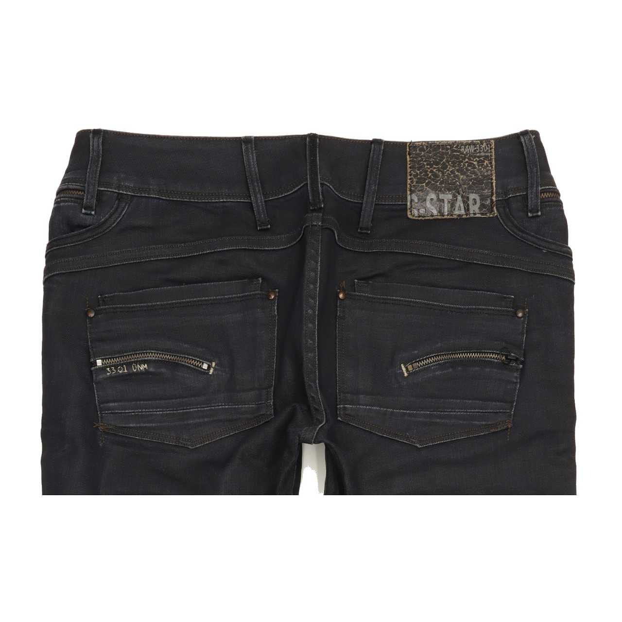 G-Star Berlin Women Navy Straight Slim Stretch Jeans W31 L30