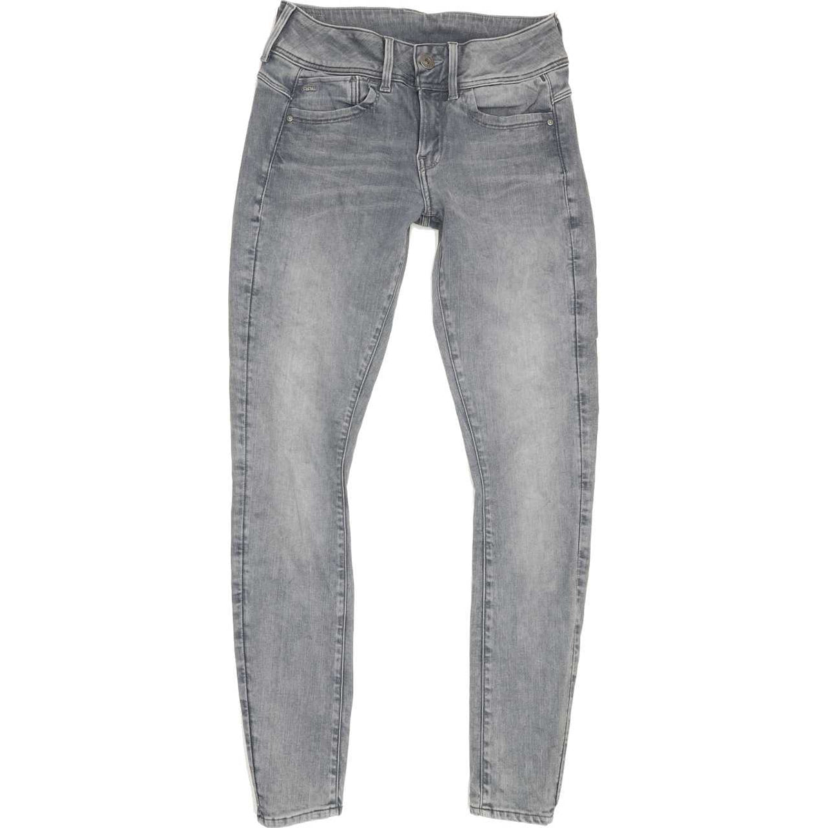 G-Star Lynn Women Grey Skinny Slim Stretch Jeans W27 L29