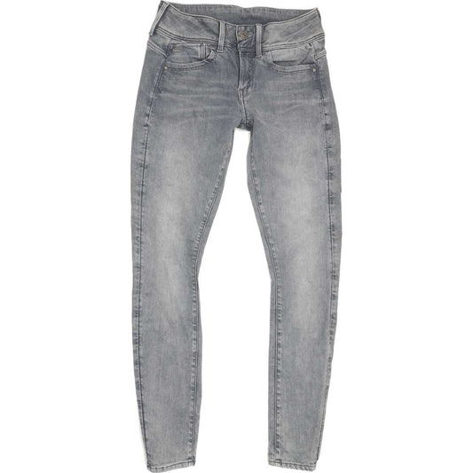 G-Star Lynn Women Grey Skinny Slim Stretch Jeans W27 L29